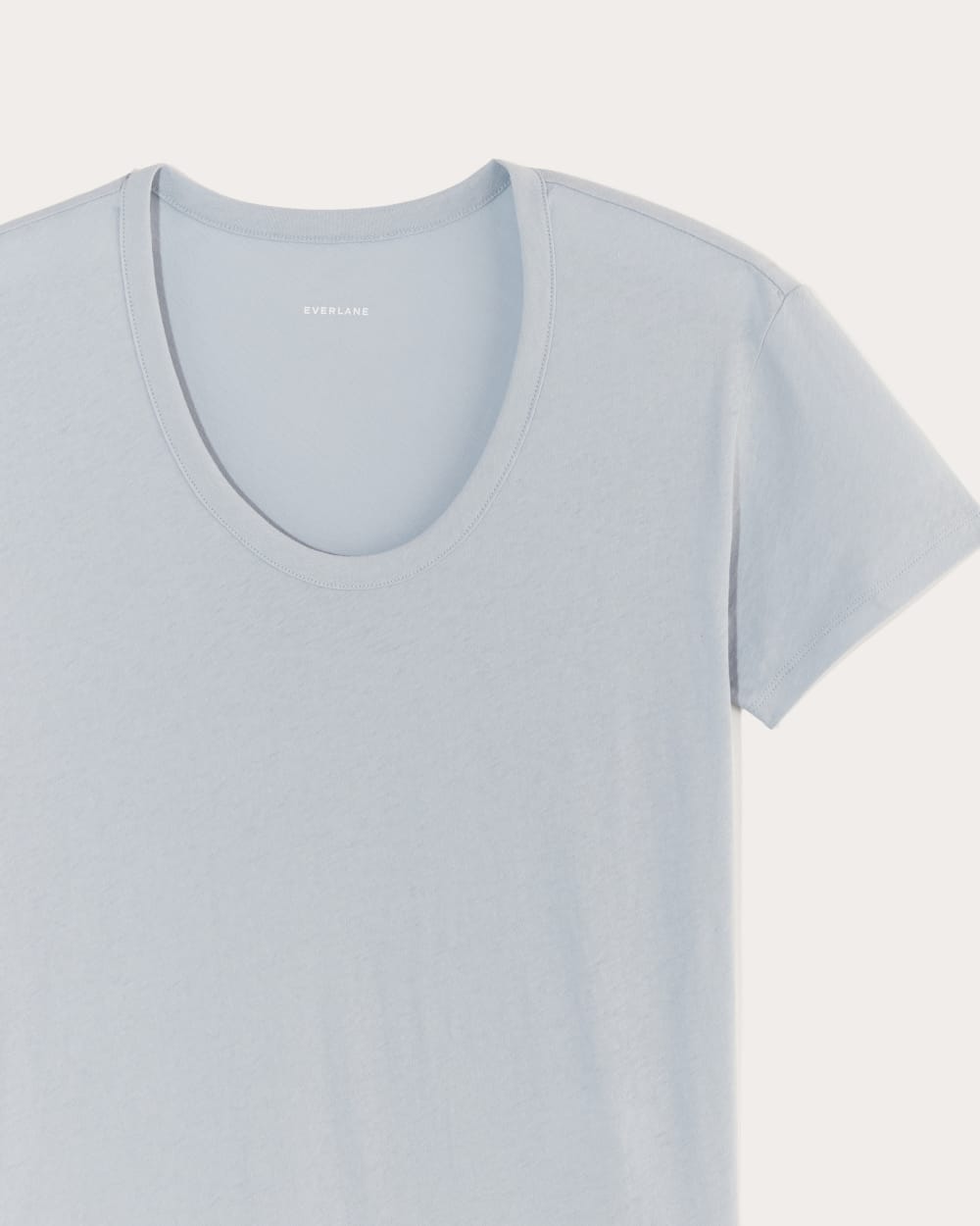 The Air Scoop-Neck Tee in Blue Slate — detail view