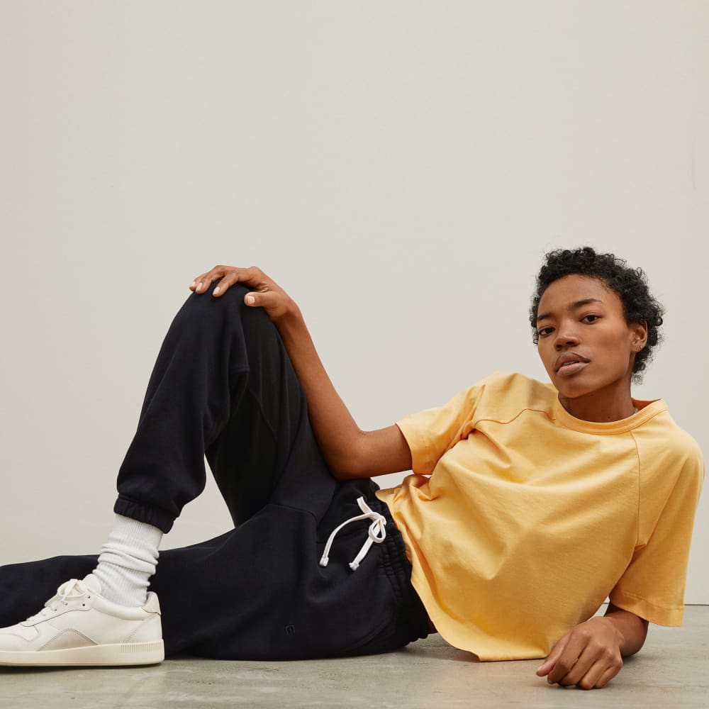 The Track Jogger in Black — detail view