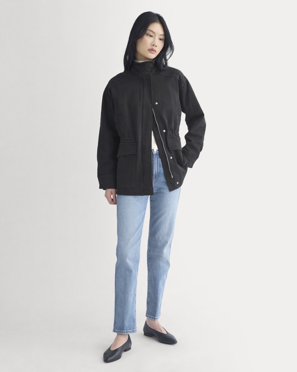 Field Jacket in Black — detail view