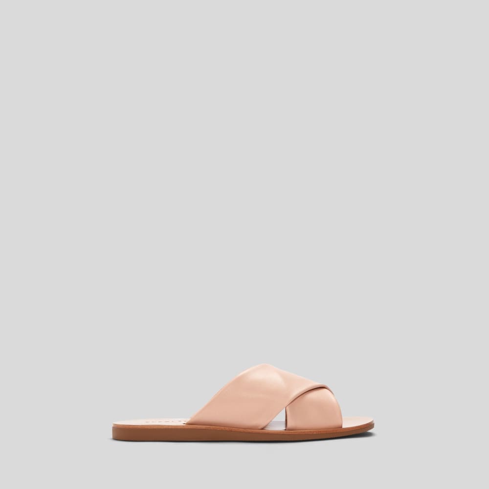 The Day Crossover Sandal in Pale Pink — alternate view