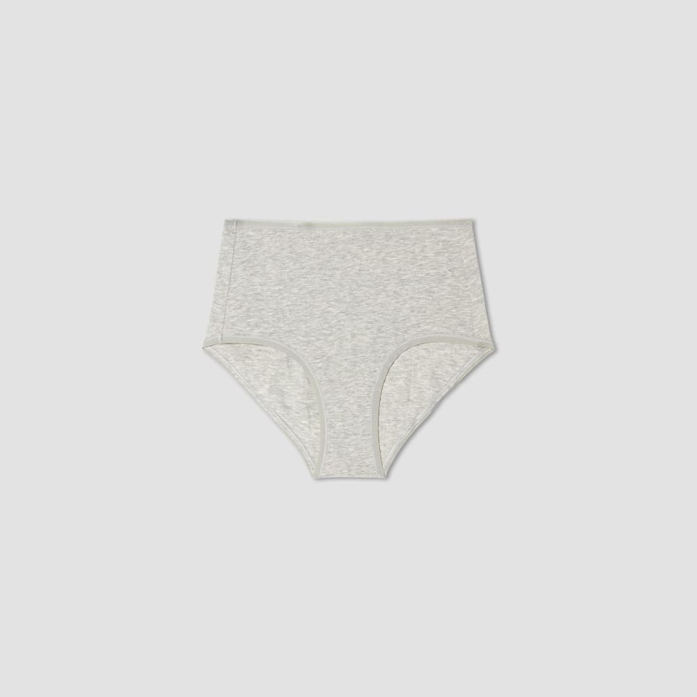 The Cotton High-Rise Hipster in Heathered Grey — alternate view