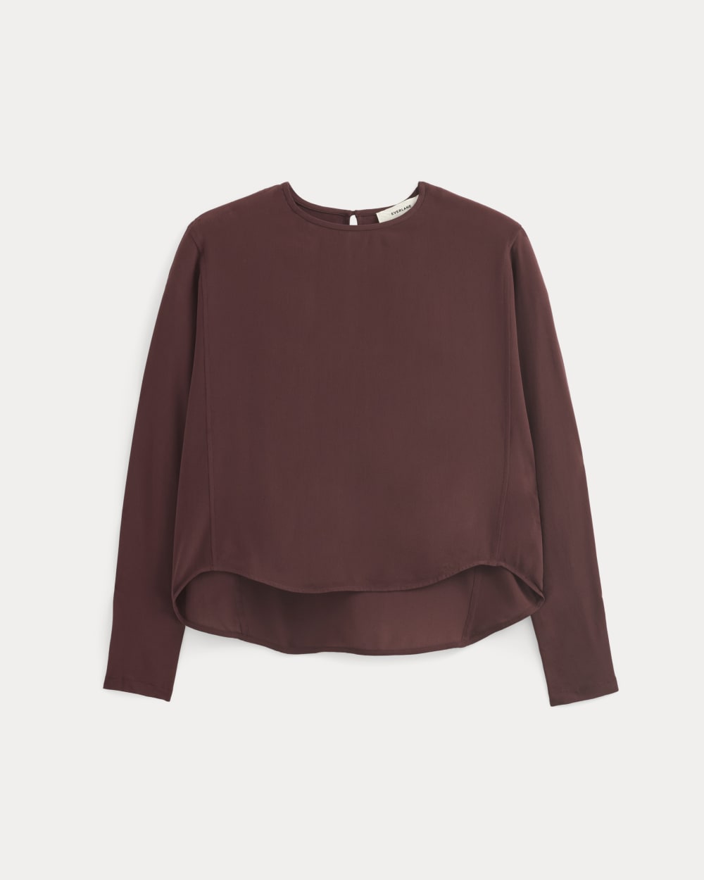 Dolman Top in Washable Silk in Deep Plum — alternate view