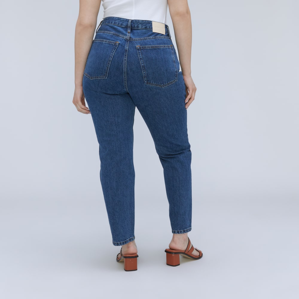 The '90s Cheeky Hourglass Jean in Deep Atlantic — detail view