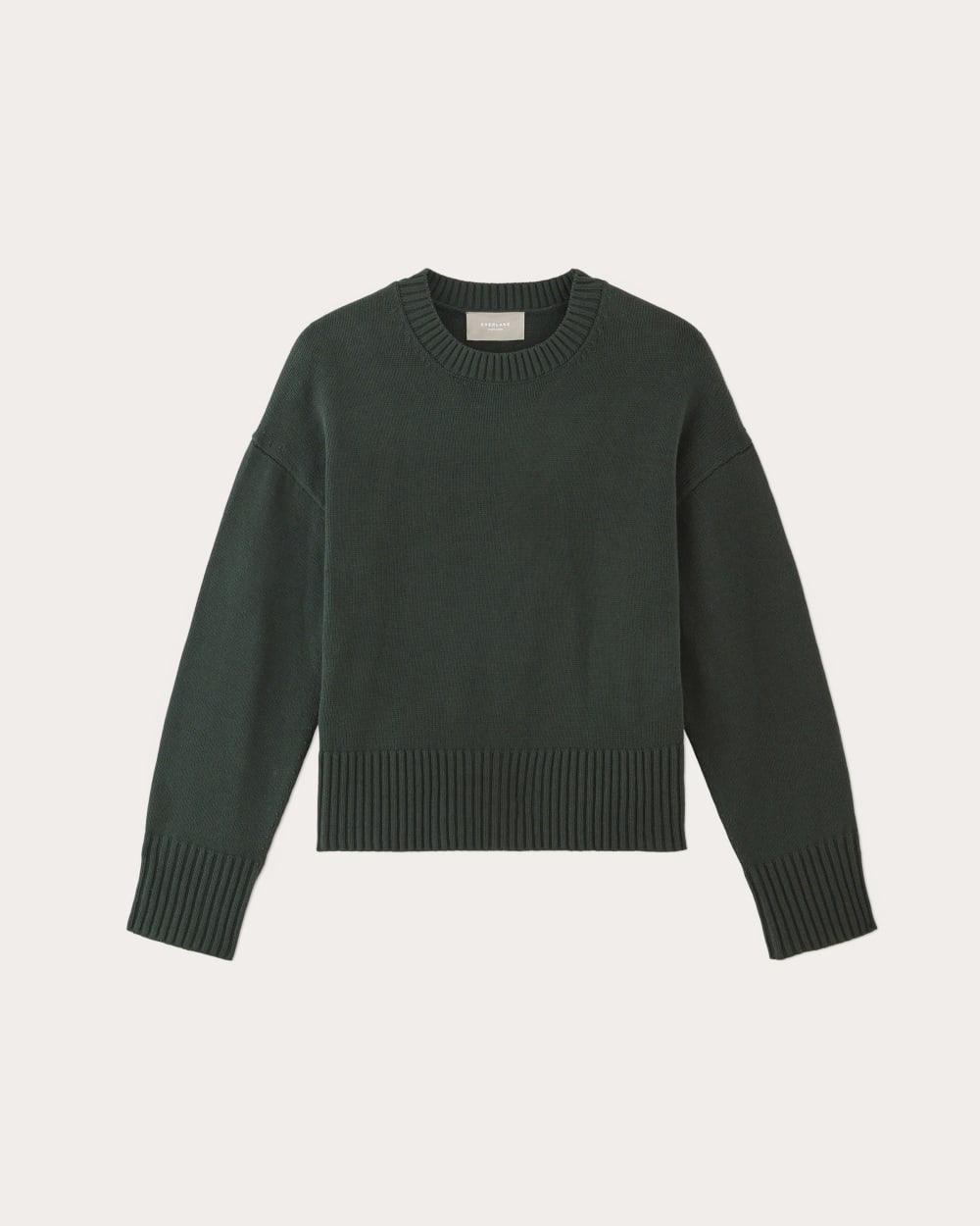 The Boxy Sweater in Everyday Cotton in Scarab — alternate view