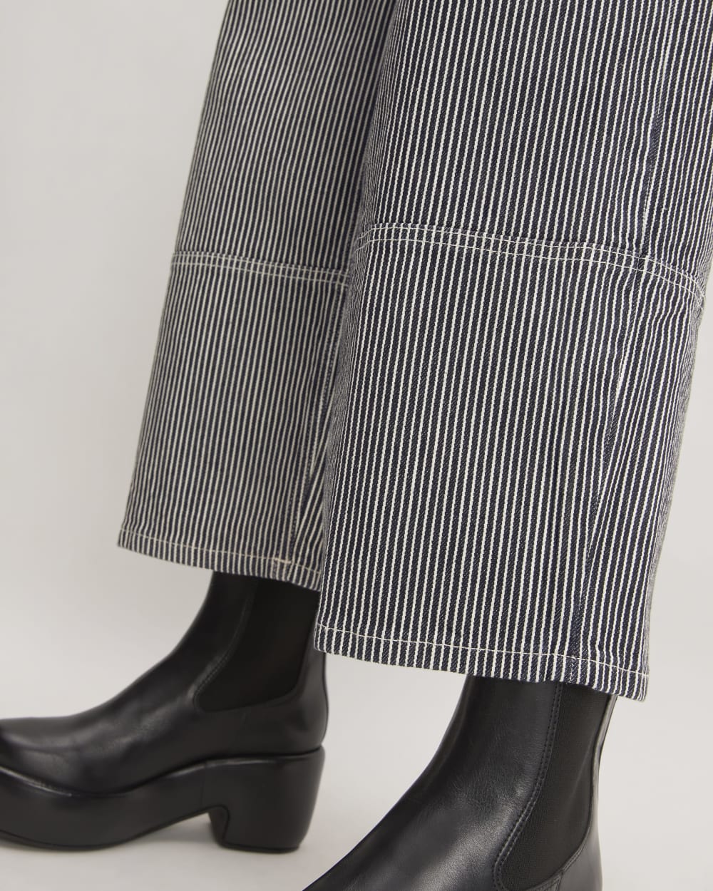 The Way-High® Gardener Cropped Jean in Hickory Stripe — detail view