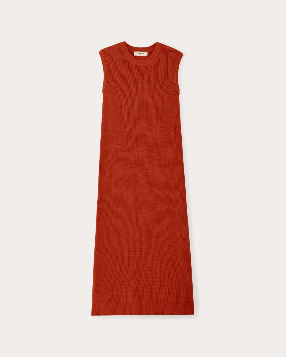 The Midi Dress in Everyday Cotton in Poppy Red — alternate view