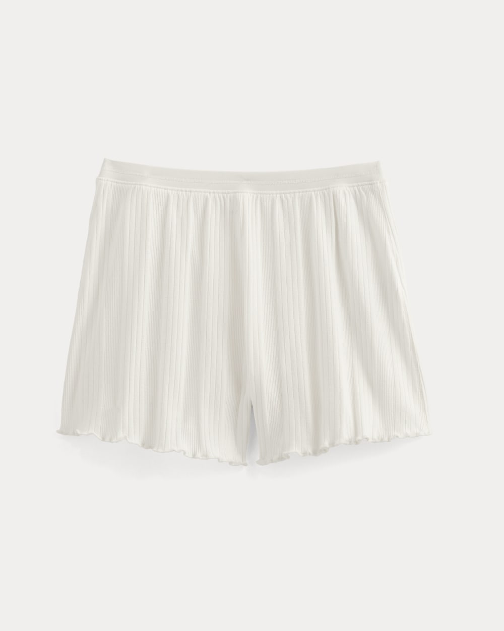 Lounge Rib Short in Bone — alternate view