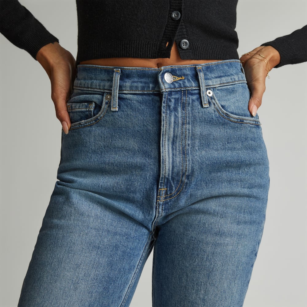 The Original Cheeky® Jean in Worn-In Mid Blue — detail view