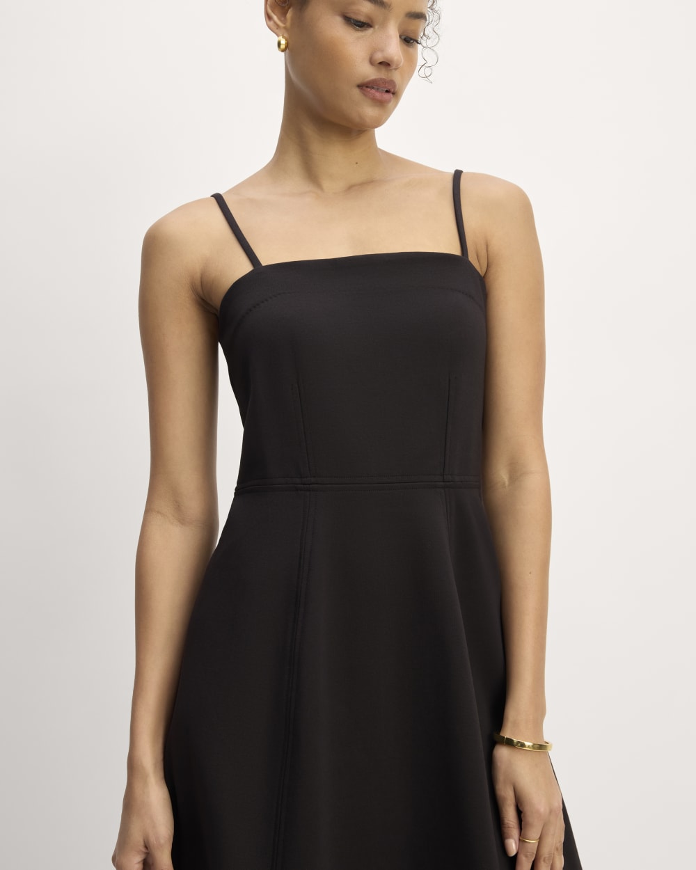The Dream Everywhere Dress in Black — detail view