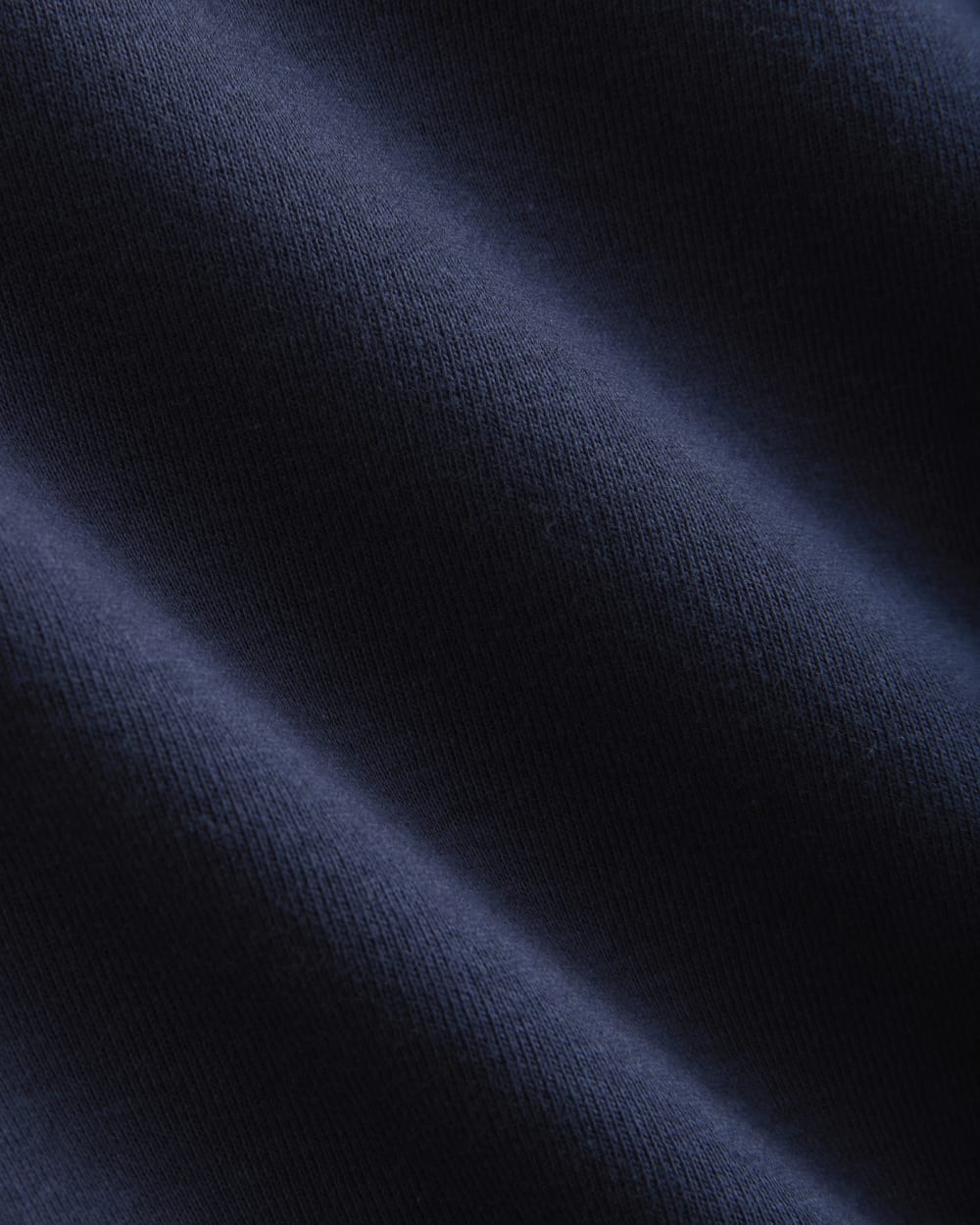 RetroSoft Cotton Crew in Navy — detail view