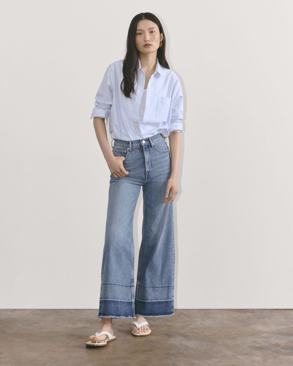The Way-High® Sailor Jean in Tint Blue — detail view