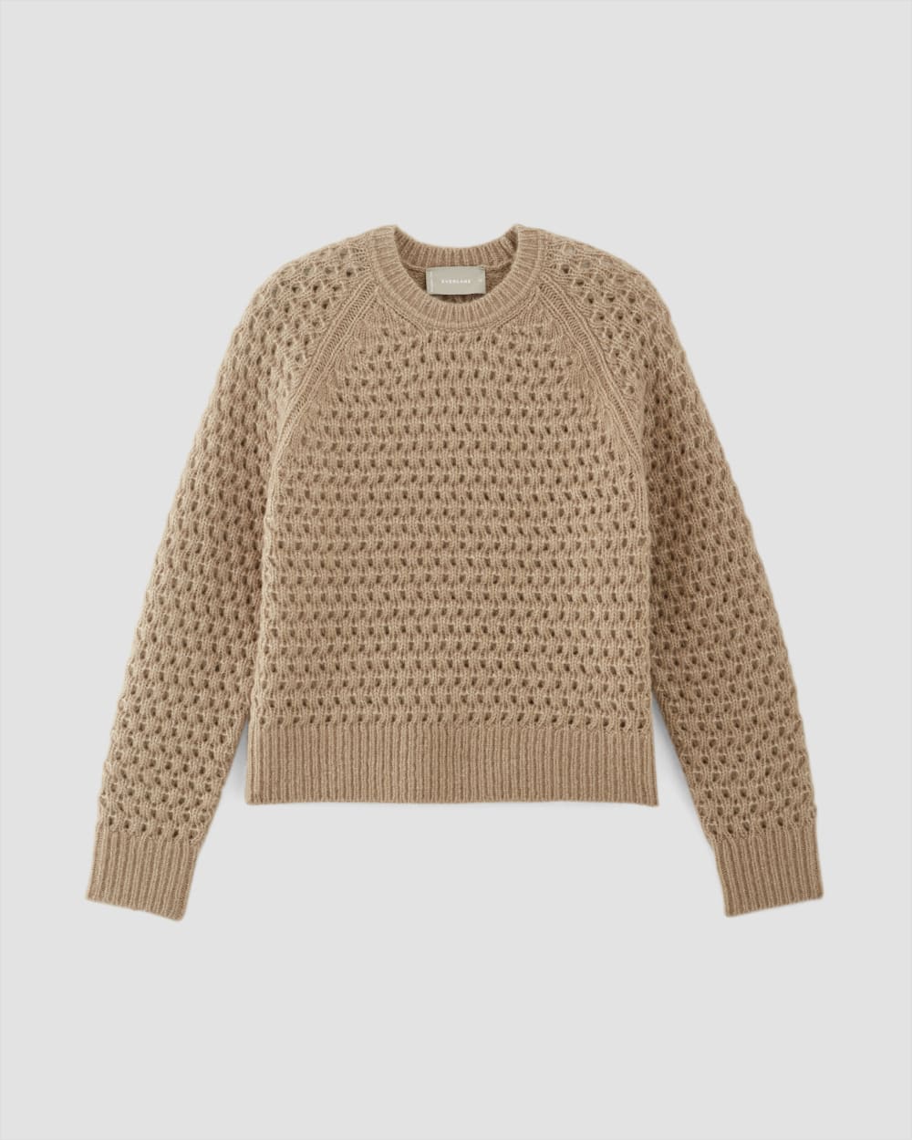 The Cloud Oversized Textured Crew in Tiger's Eye — alternate view