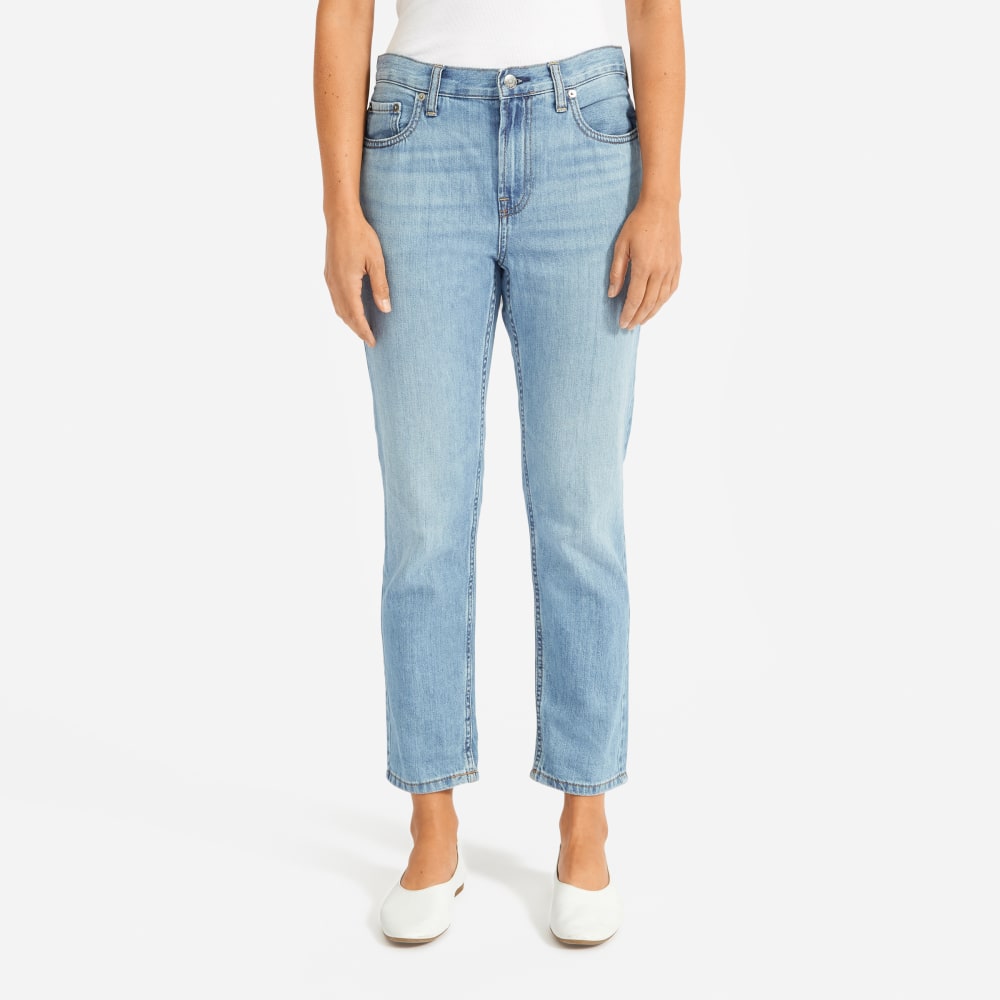 The Super-Soft Relaxed Jean in Vintage Light Blue — detail view