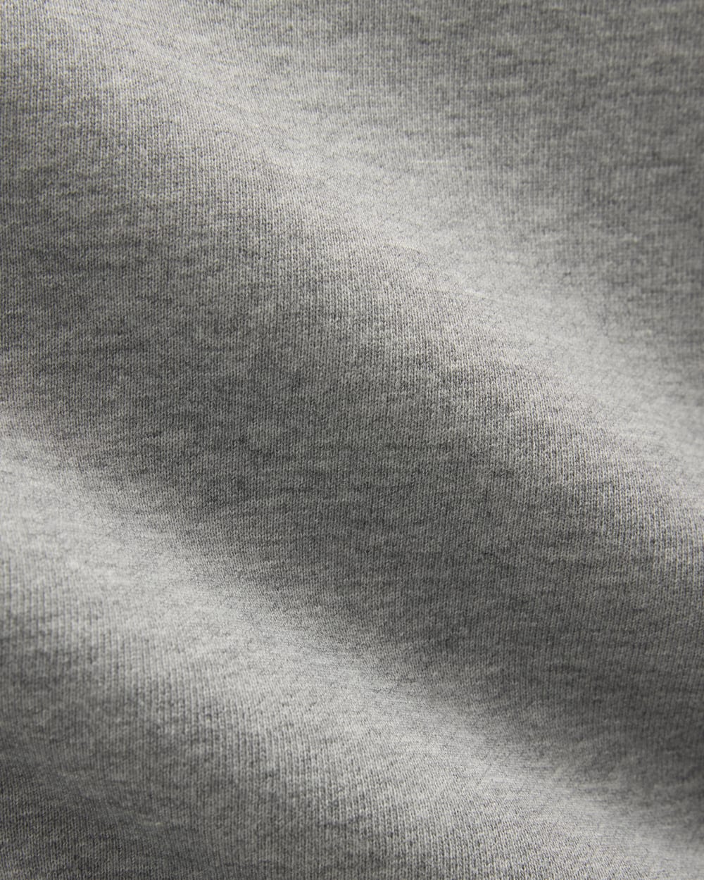 Luxe Fleece Wide-Leg Sweatpant in Vintage Heather Grey — detail view