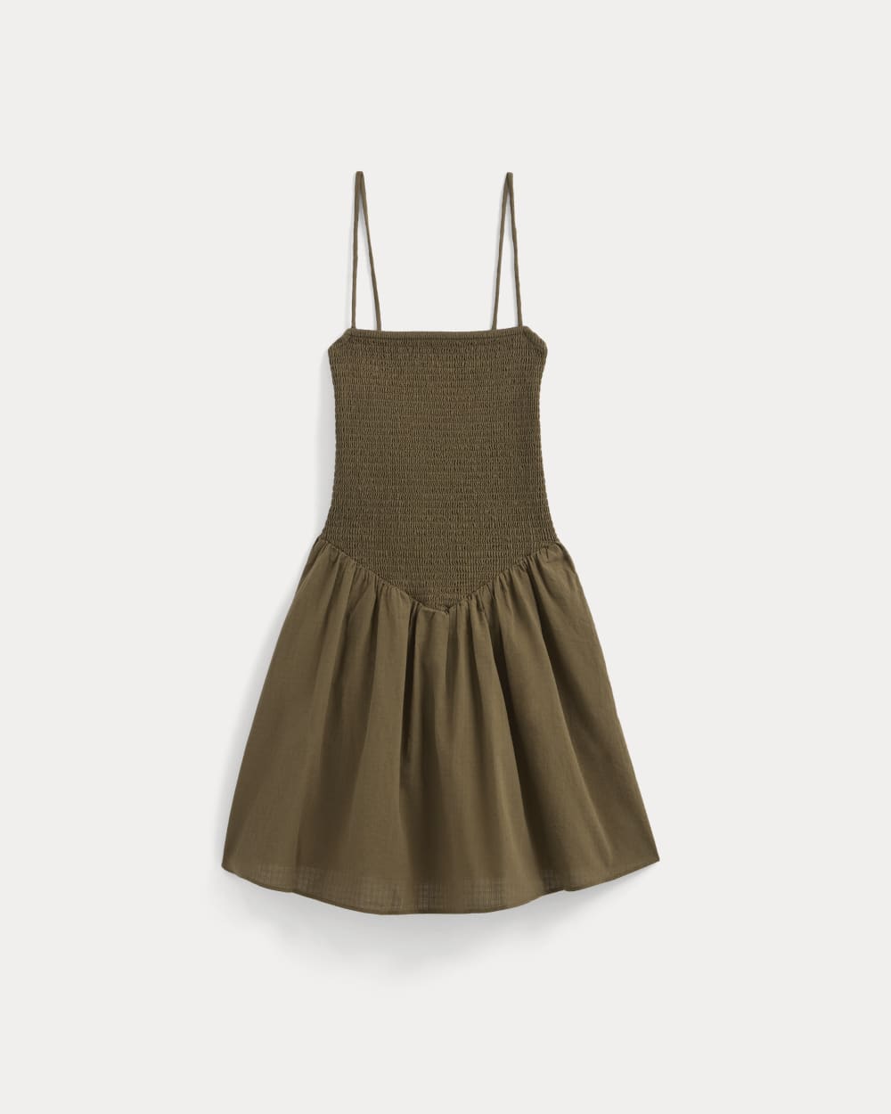 Gauze Smocked Mini Dress in Beech — alternate view