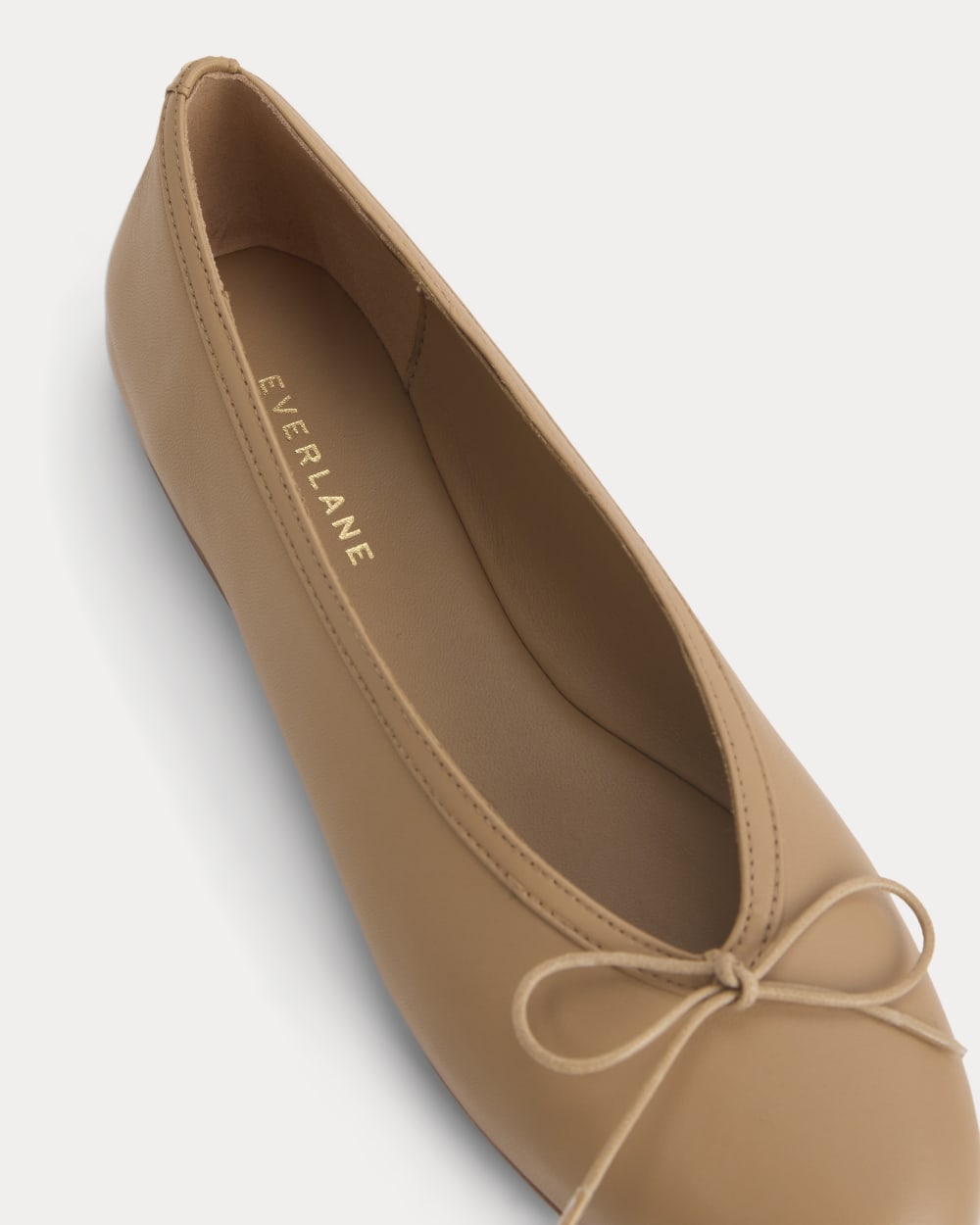 Made in Italy Ballet Flat in Affogato — detail view
