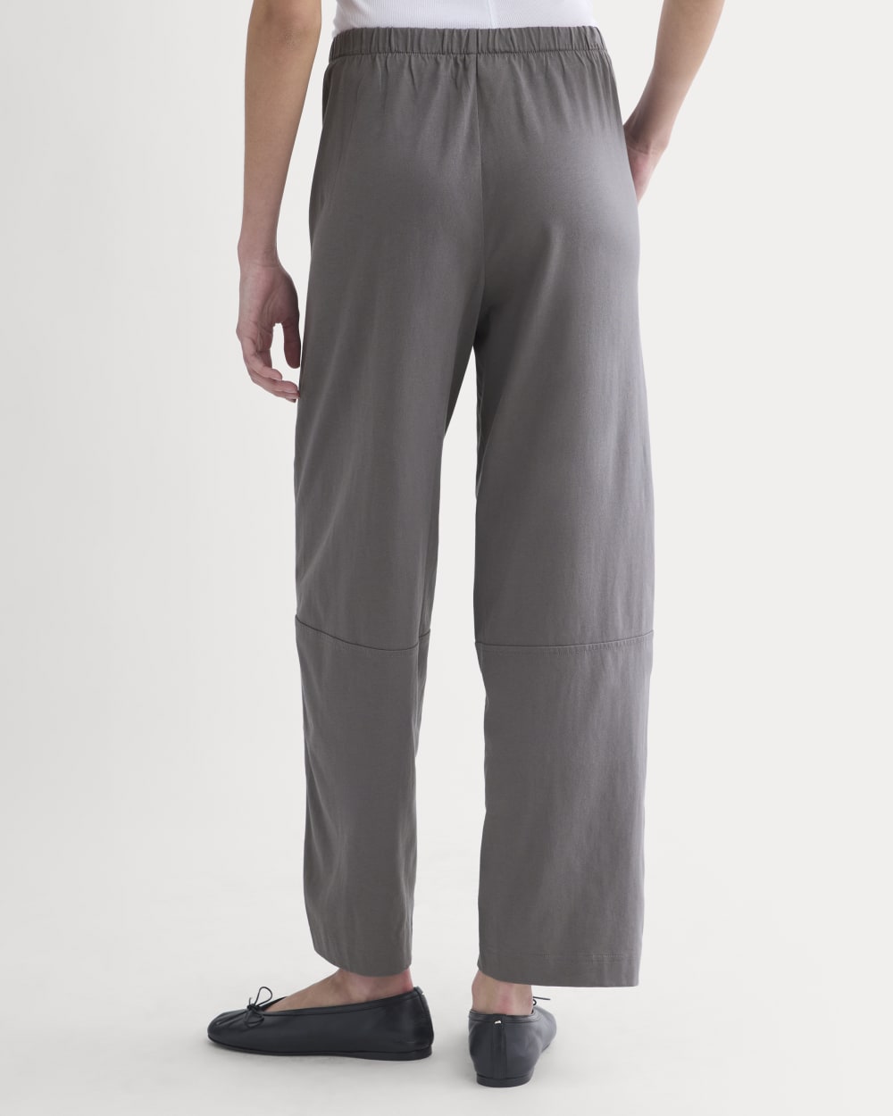 Weekend Track Pant in Charcoal Grey — detail view