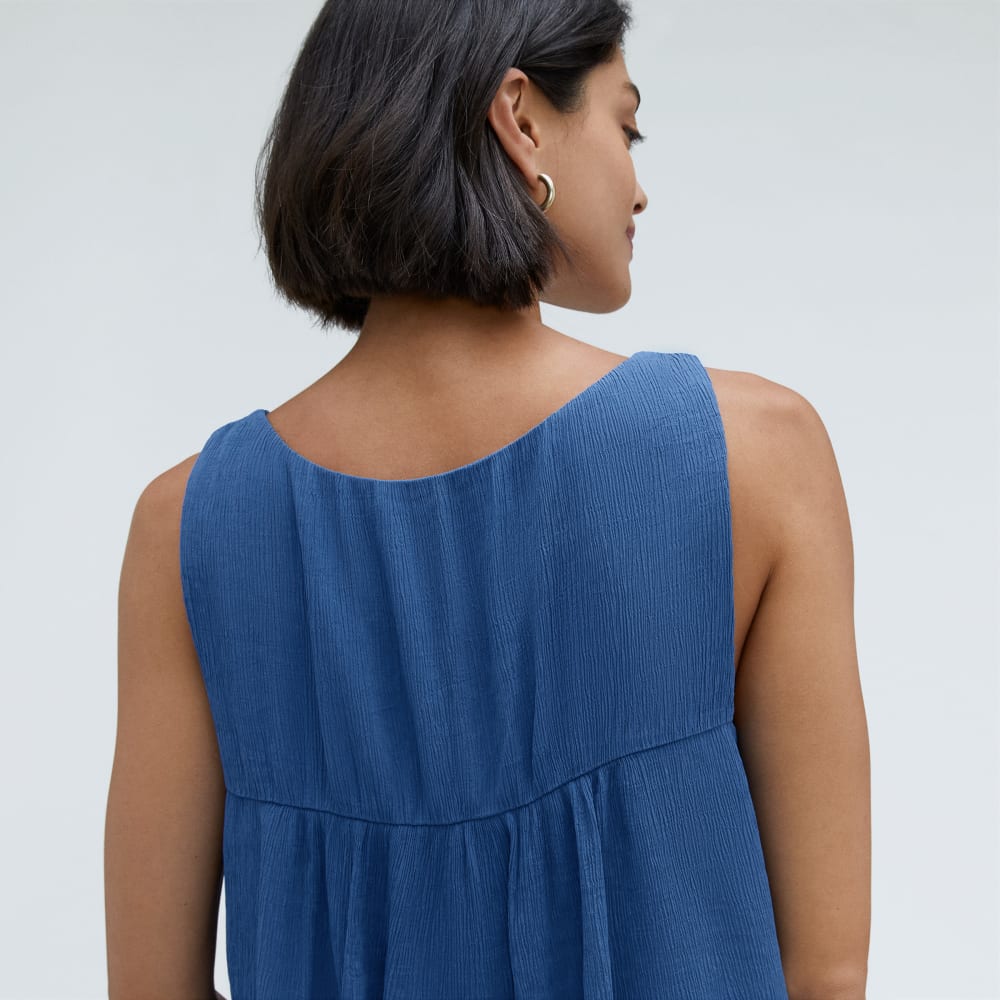 The Naia™ Ripple Tank in Deep Blue — detail view