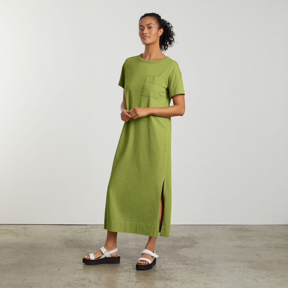 The Organic Weekend Maxi Dress in Pepper — detail view