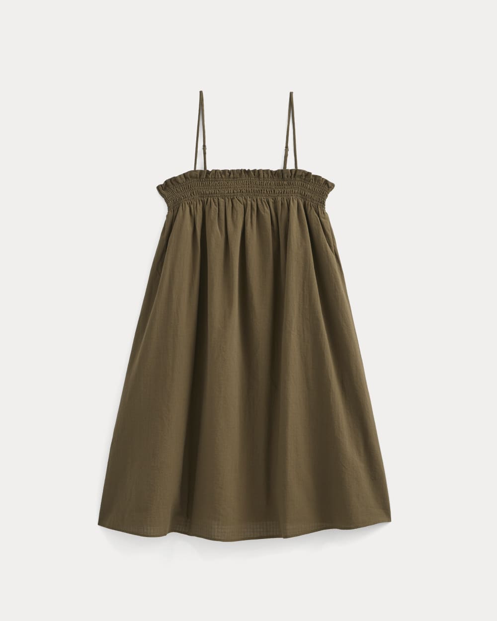 Gauze Smocked Dress in Beech — alternate view