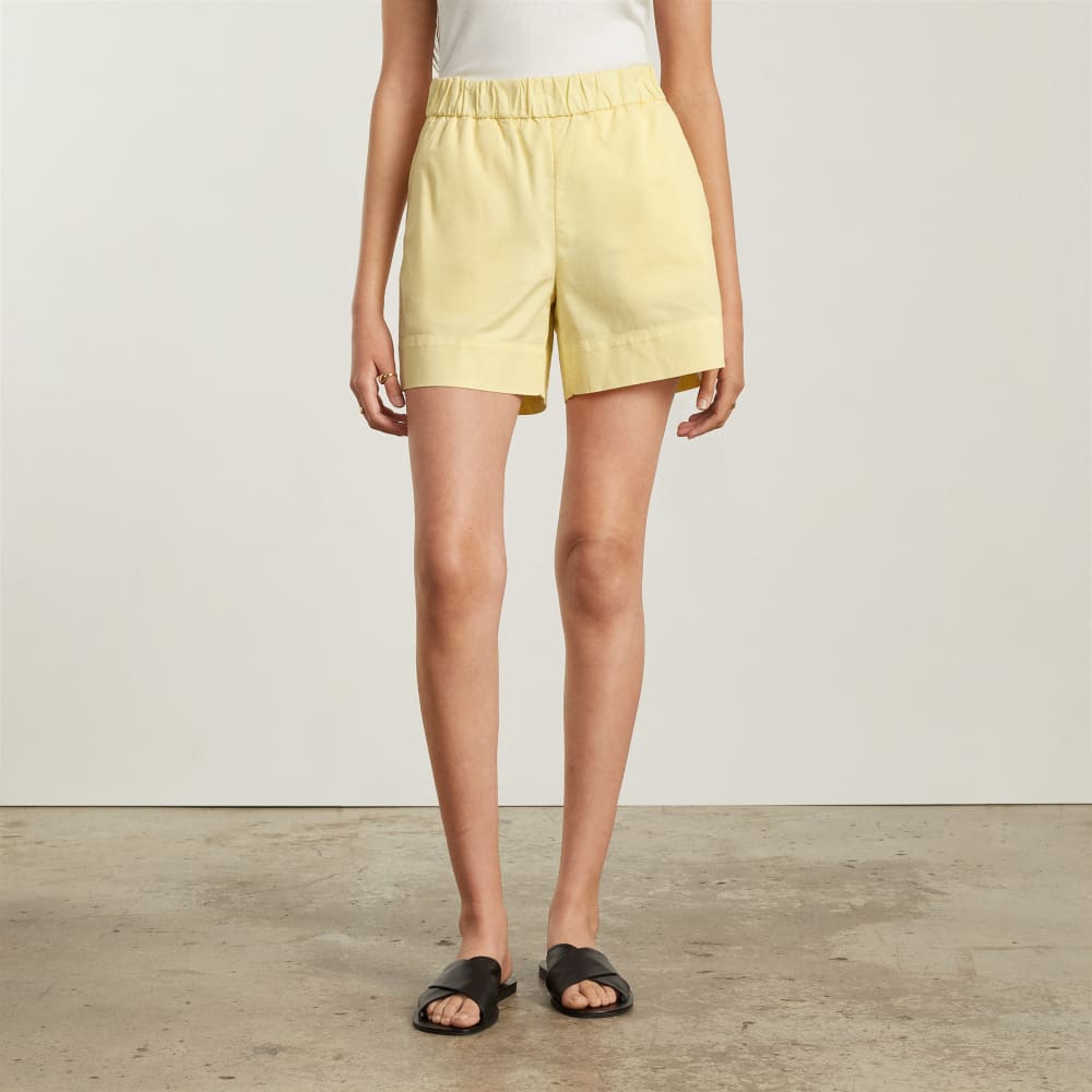 The Easy Short in Pastel Yellow — alternate view