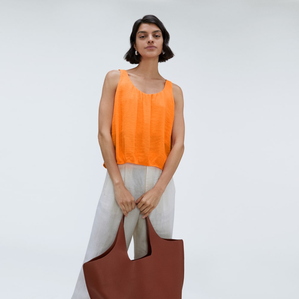 The Naia™ Ripple Tank in Turmeric — detail view