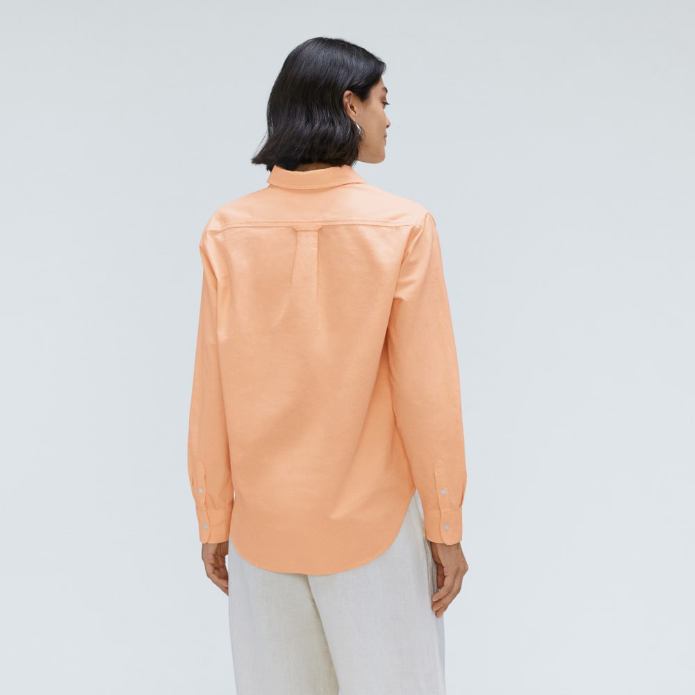 The Must-Have Oxford Shirt in Apricot — detail view