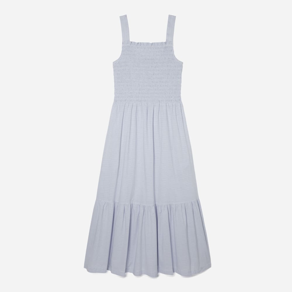The Smock Dress in Bluebell Gingham — front view