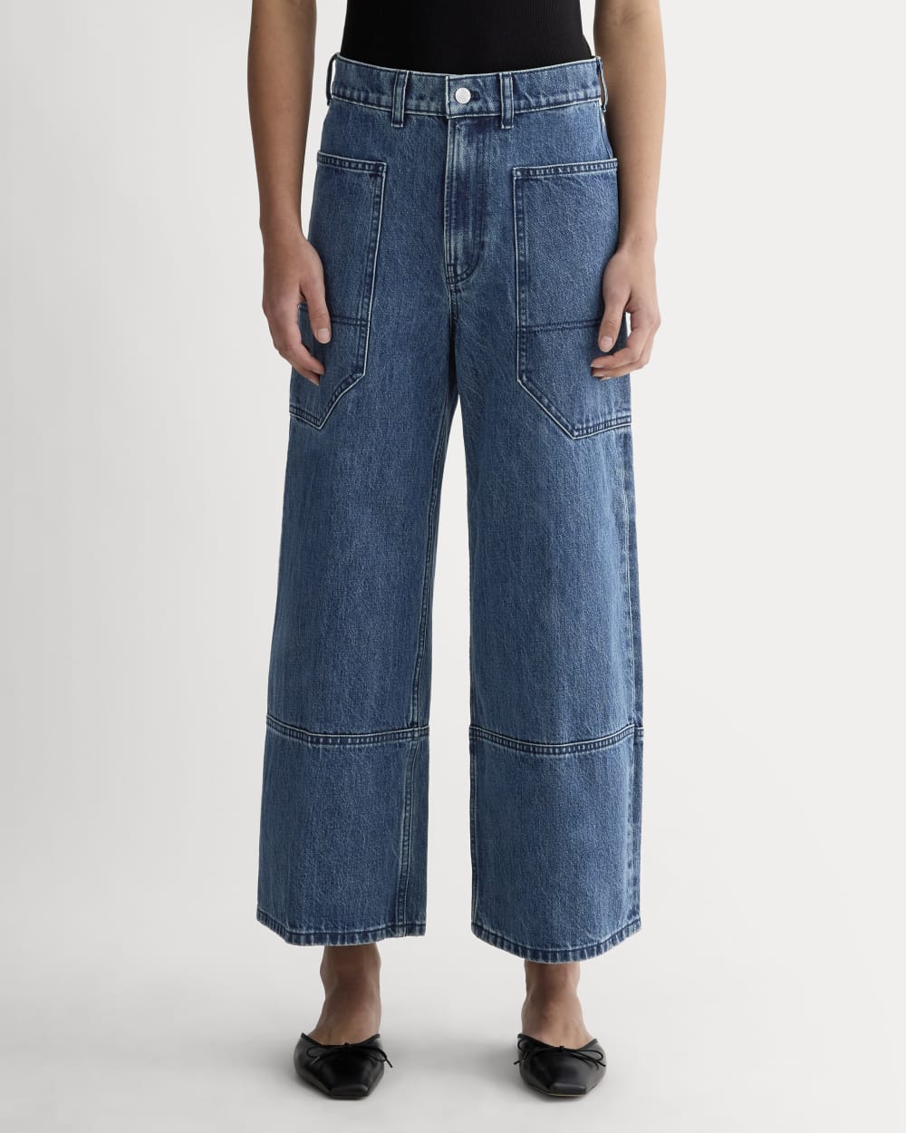The Way-High® Gardener Cropped Jean in Diamond Stone — detail view