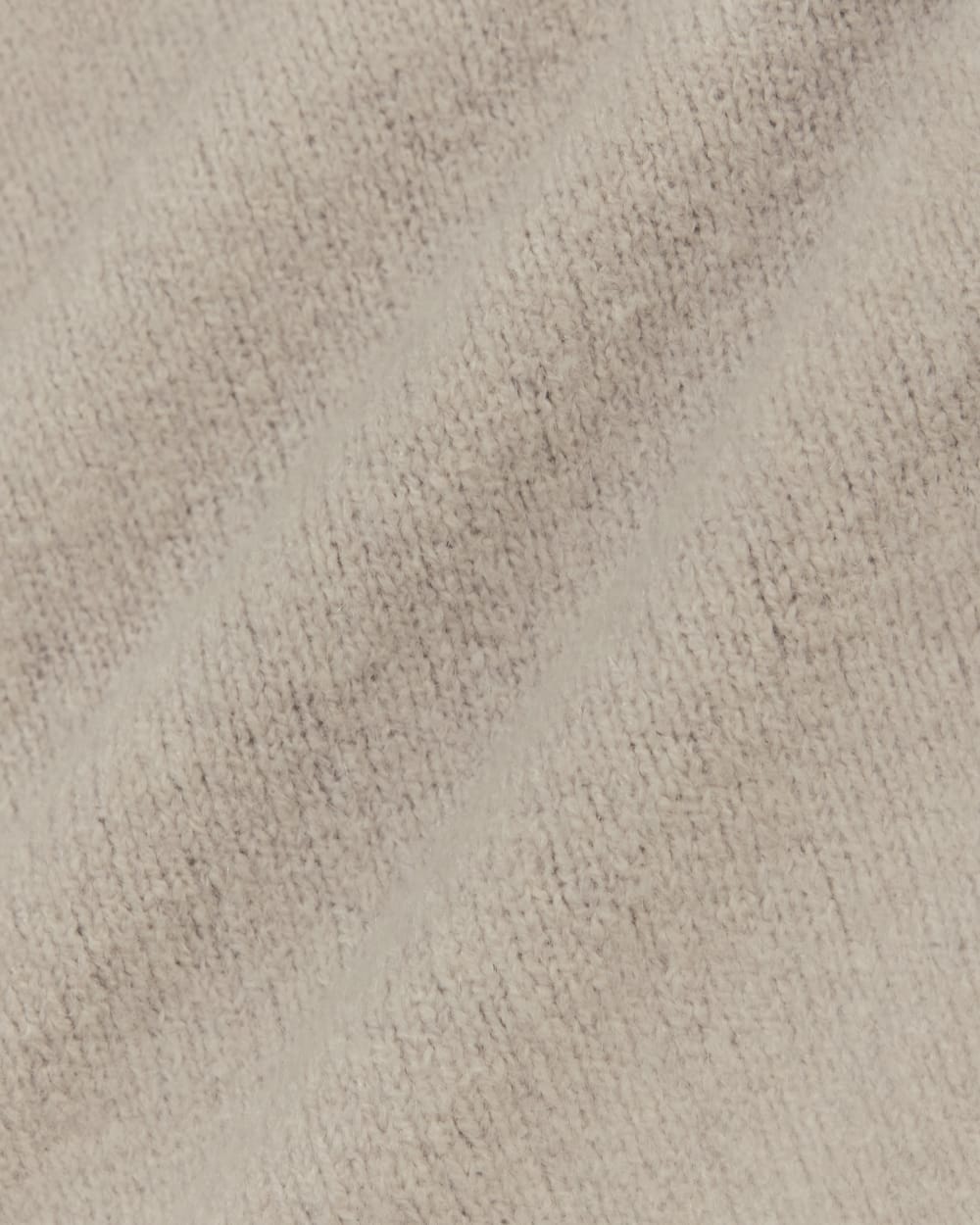 The Cocoon Crew in Plush Cotton in Heather Mushroom — detail view