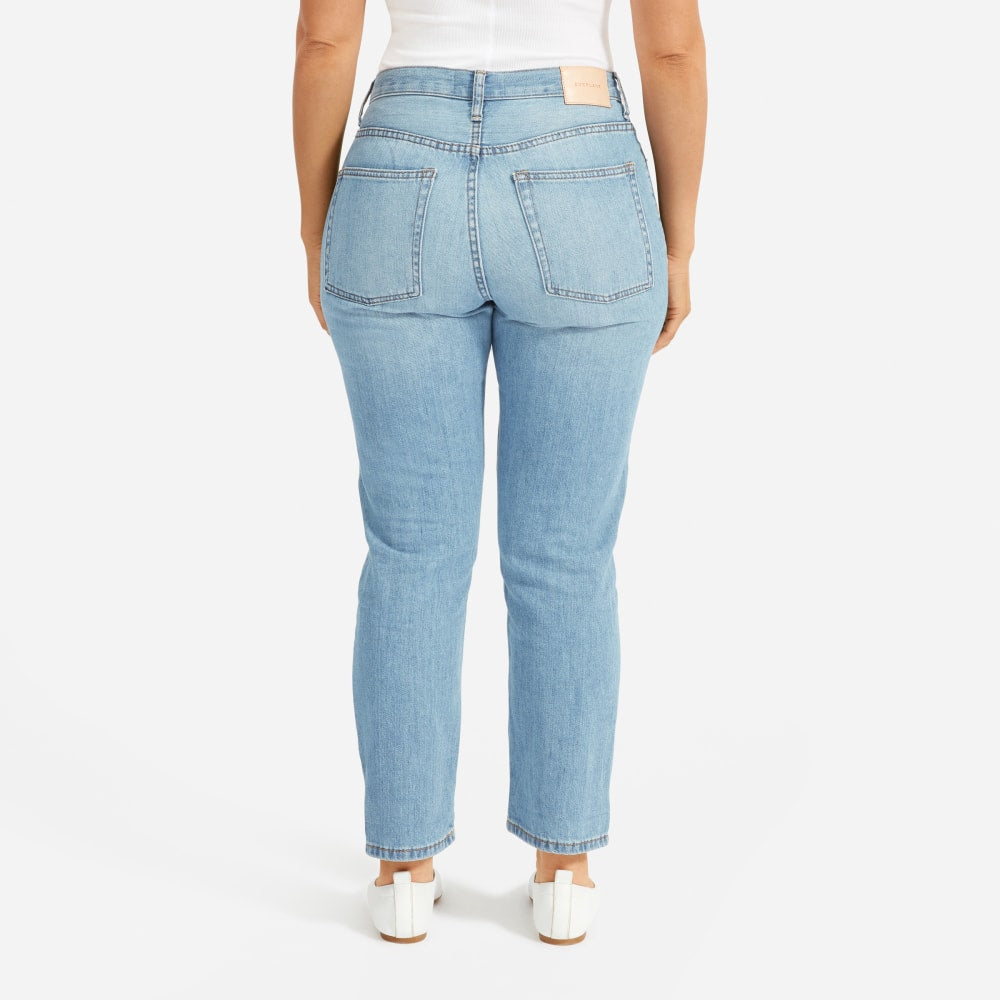 The Super-Soft Relaxed Jean in Vintage Light Blue — detail view