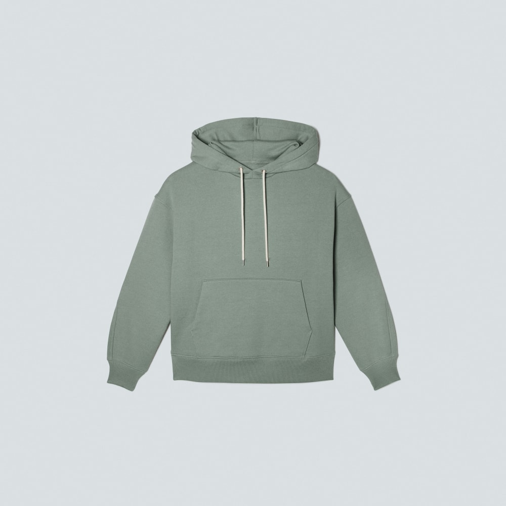 The Track Organic Cotton Popover in Lily Pad — front view