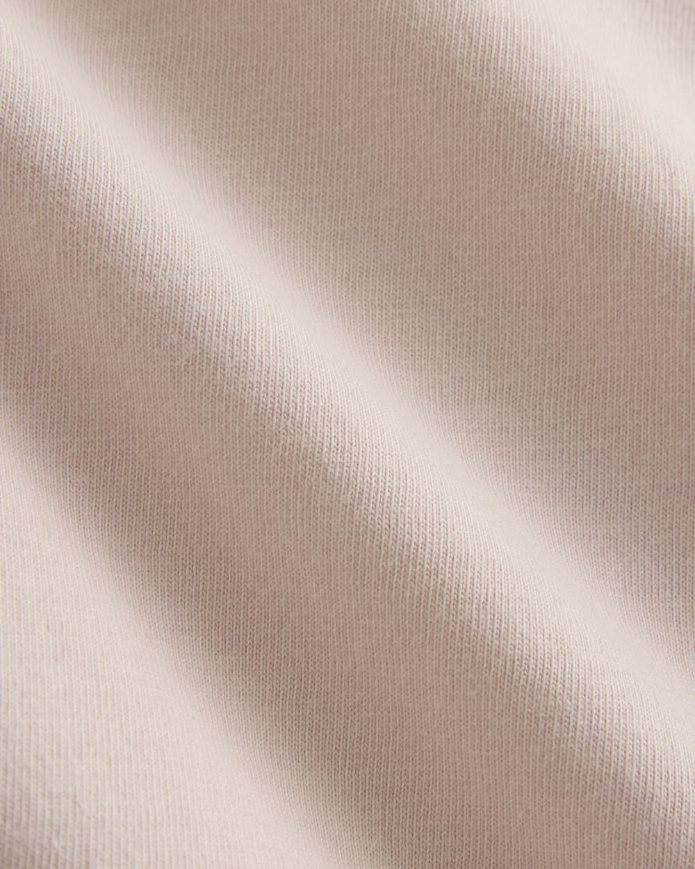 The Box-Cut Tee in Essential Cotton in Soft Rose — detail view