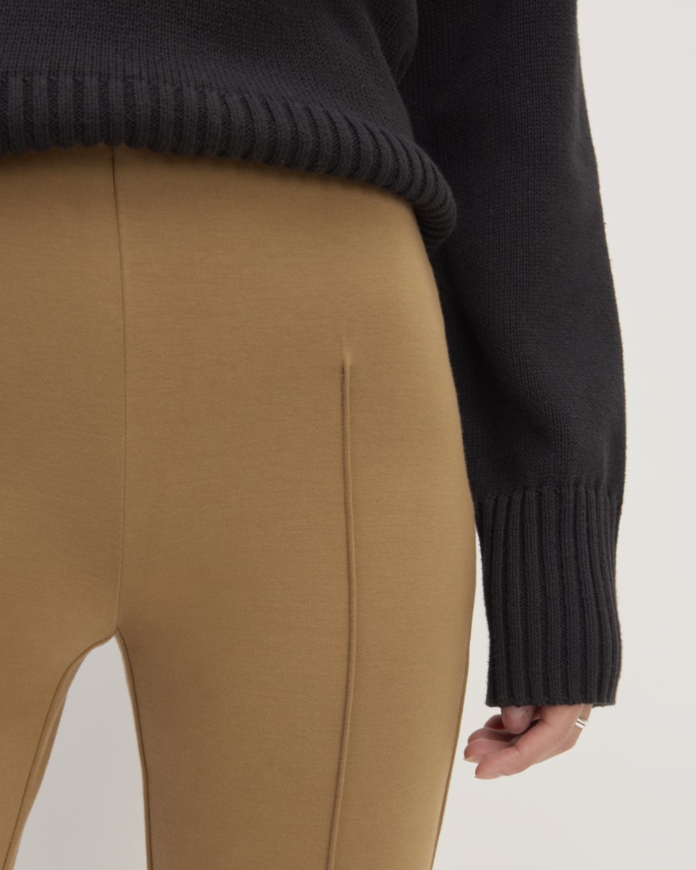 The Dream Kick Flare Pant in Toasted Coconut — detail view