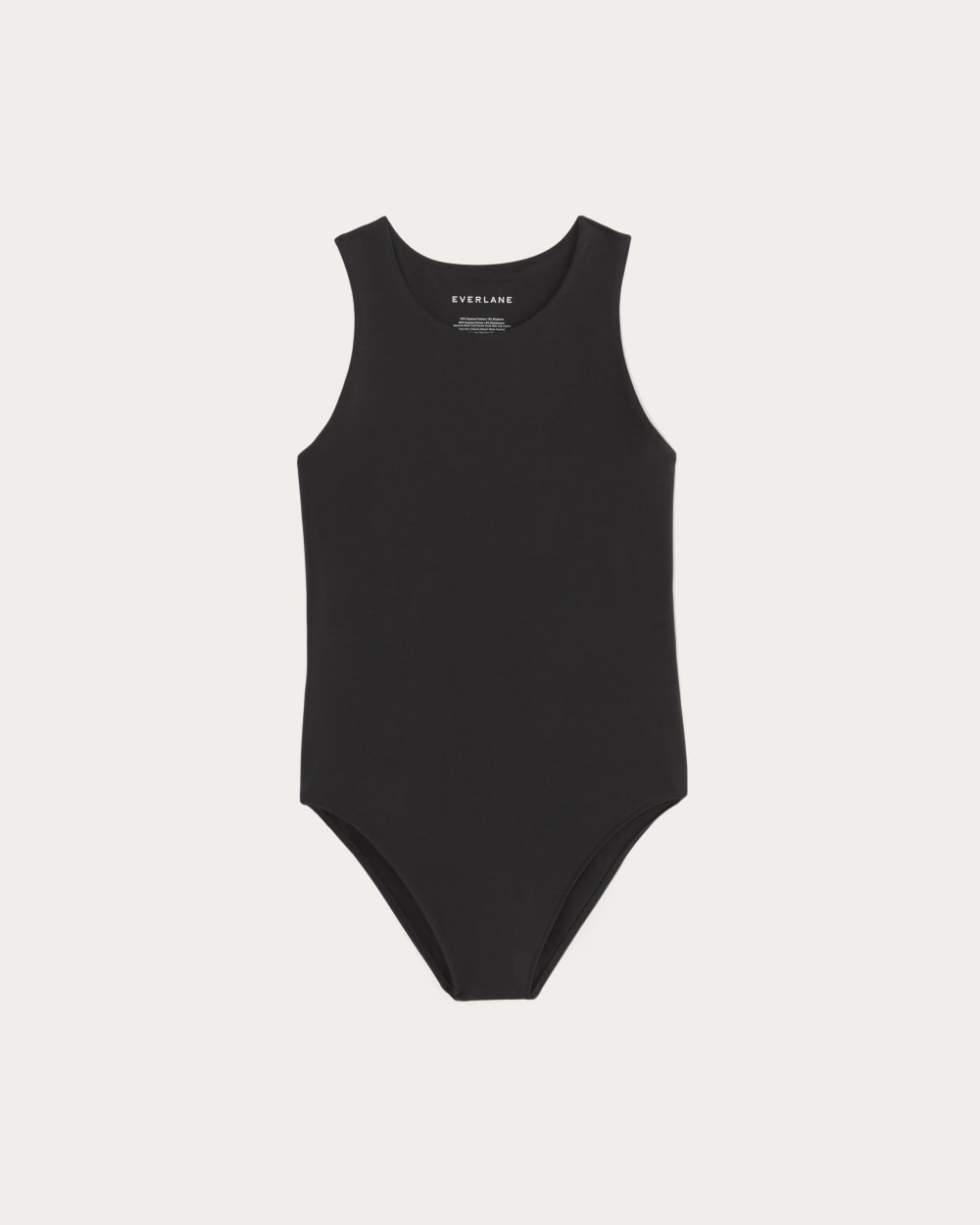 The Cutaway Tank Bodysuit in Black — alternate view
