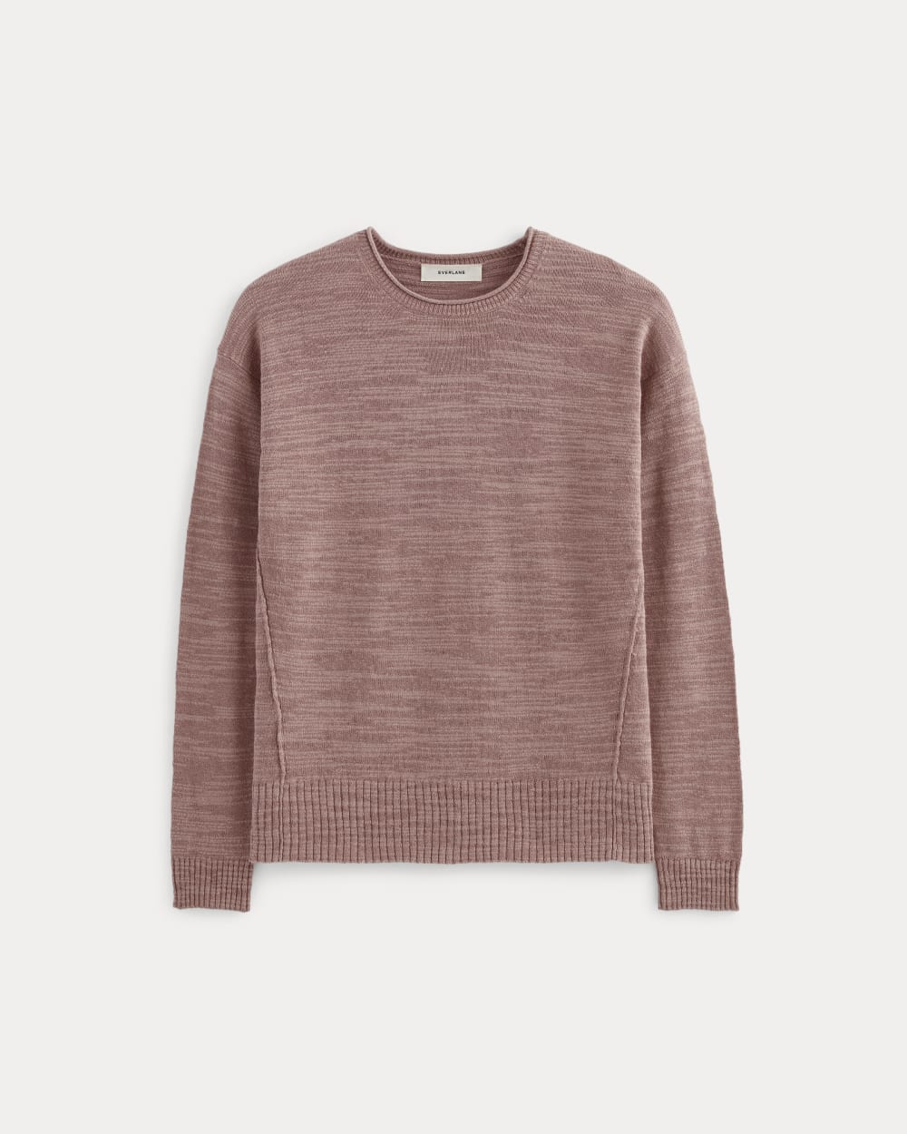 The Slouch Sweater in Cotton Linen in Rose Dusk — alternate view