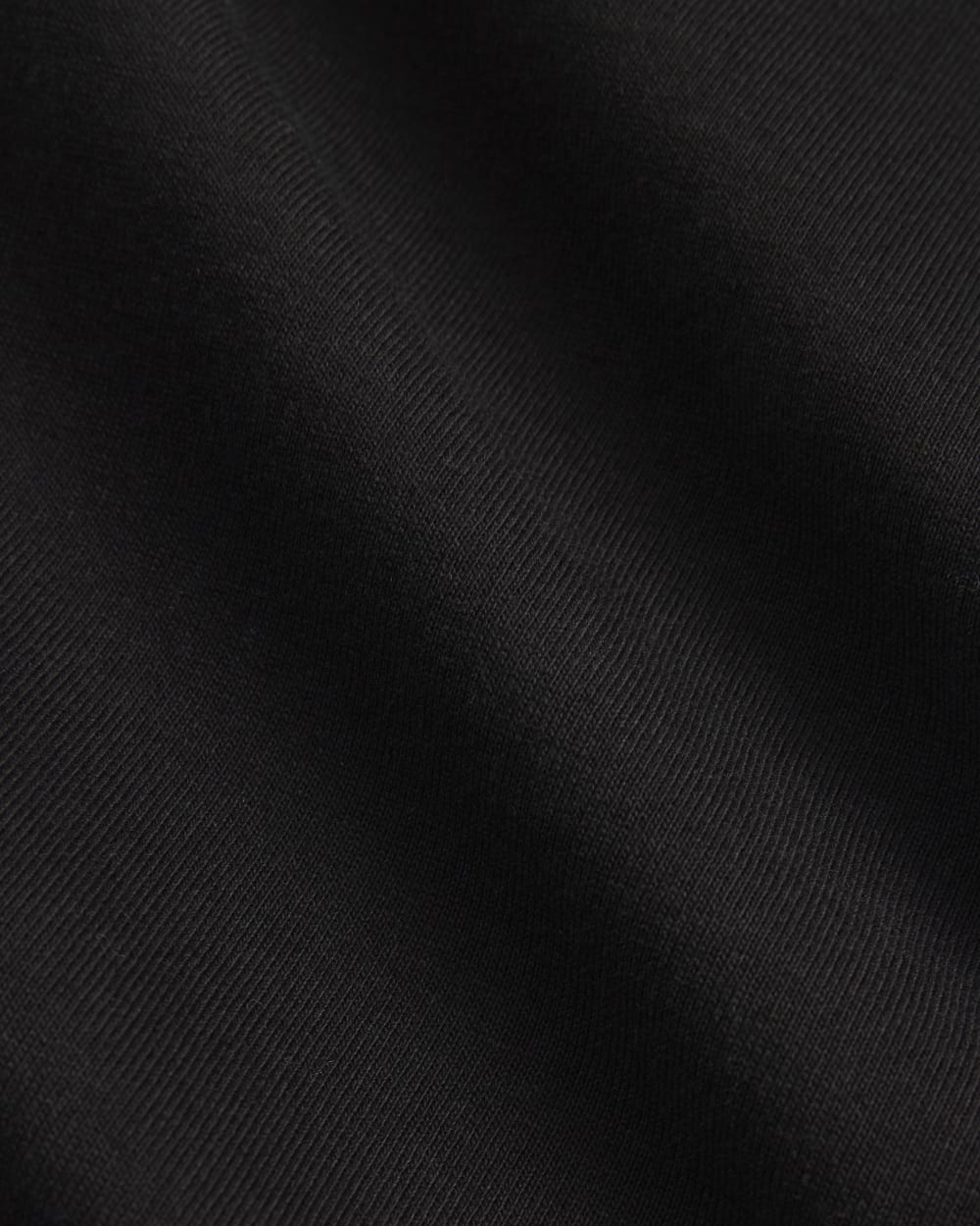 The Off-Duty Long-Sleeve Tee in Black — detail view