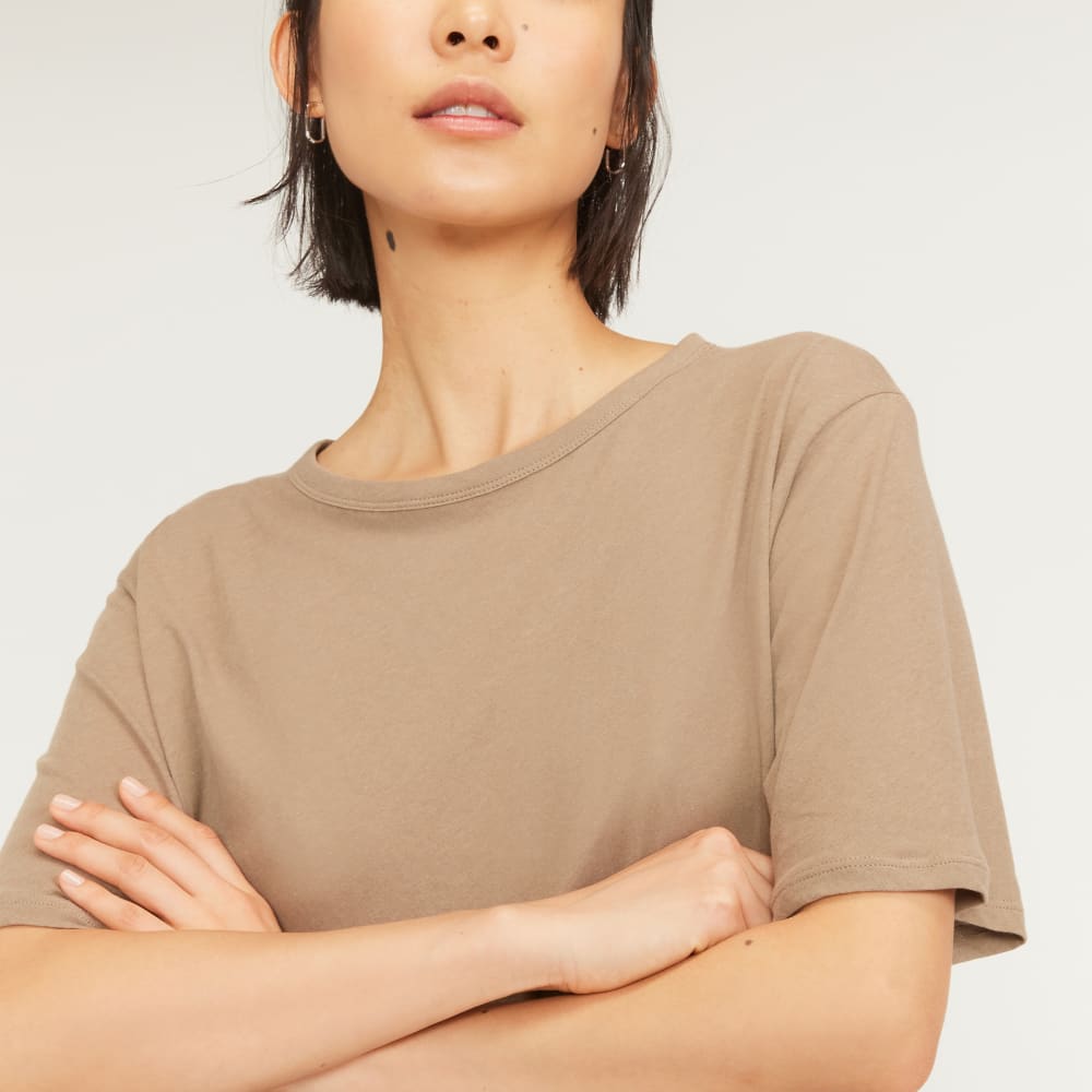 The Air Tee in Clay — detail view