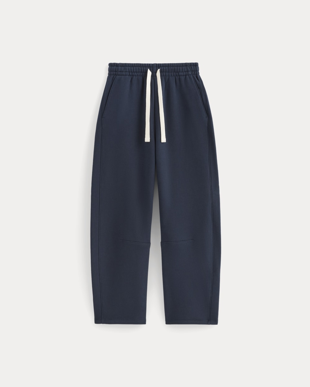 Luxe Fleece Barrel Sweatpant in Navy — alternate view