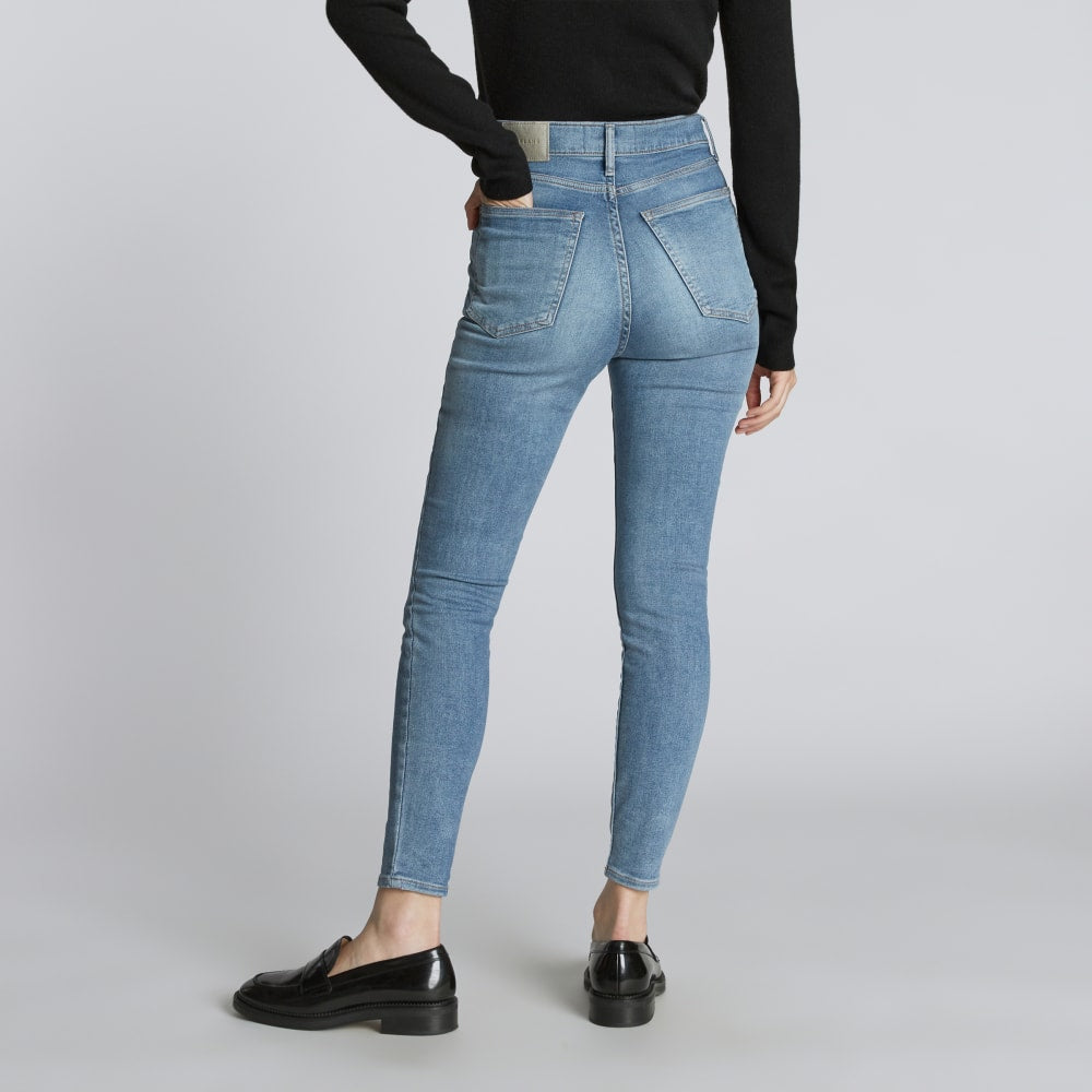 The Way-High® Skinny Jean in Faded Blue — detail view
