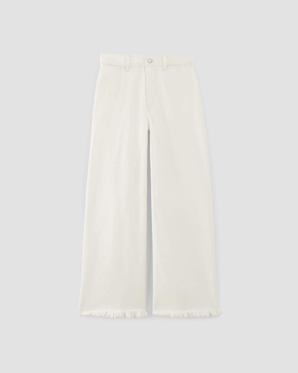 The Mariner Cropped Jean in Frayed Hem Bone — alternate view