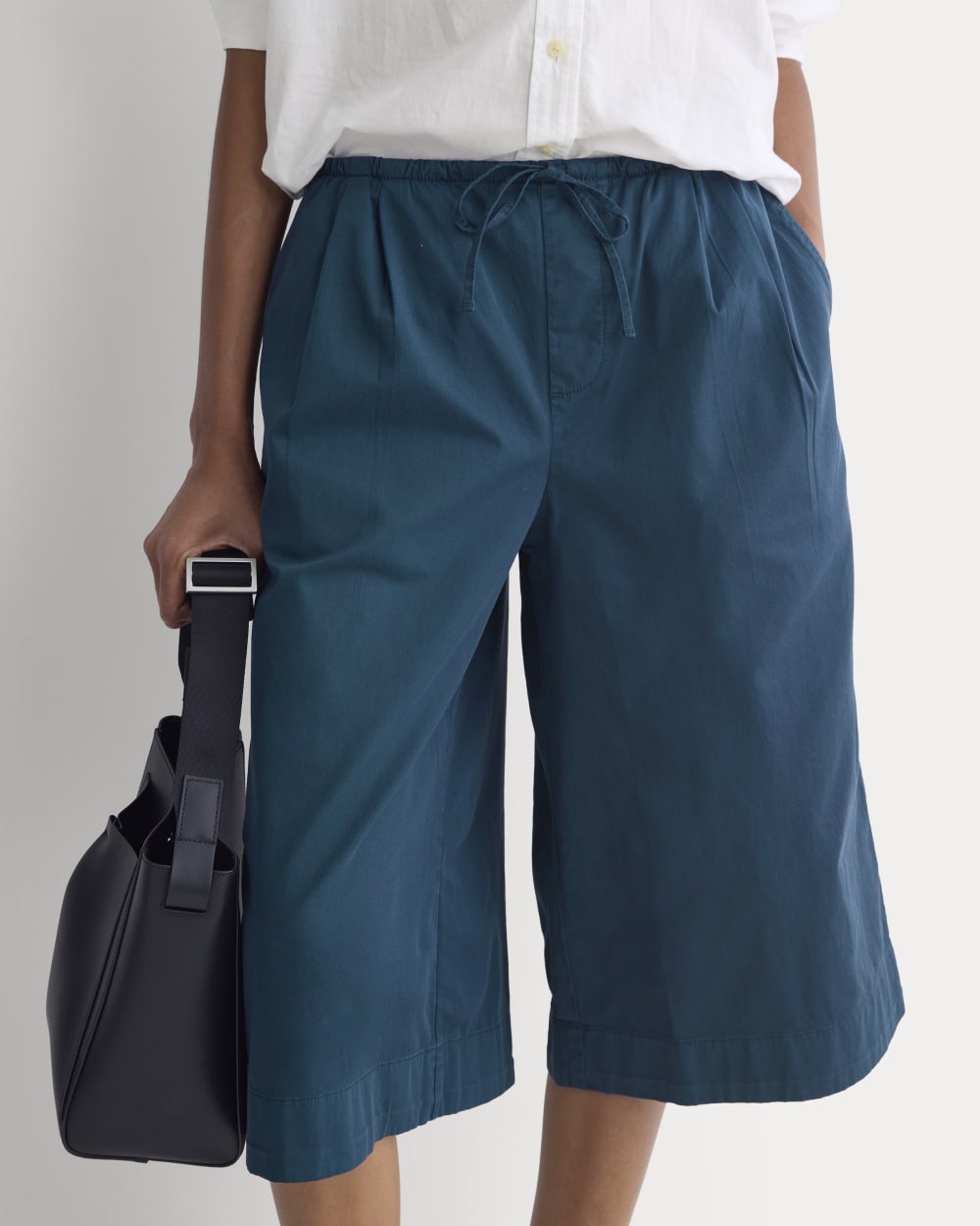 Easy Long Short in Midnight Navy — detail view