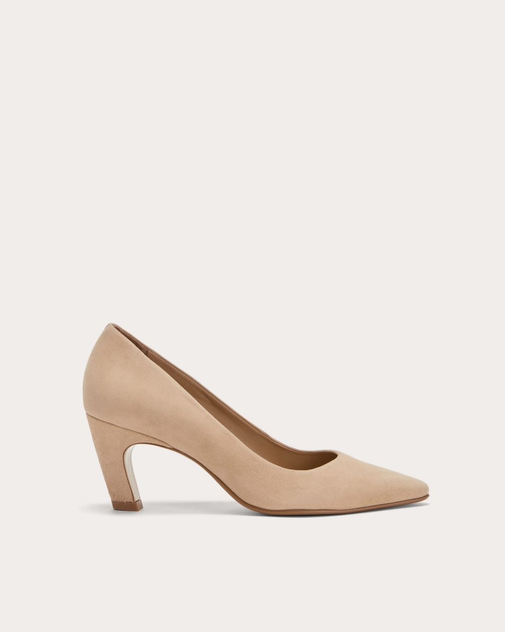 The Banana Pump in Blush Tan — front view
