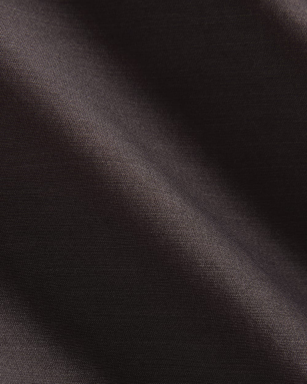 Sleeveless Top in Cotton-Silk Organza in Dark Chocolate — detail view