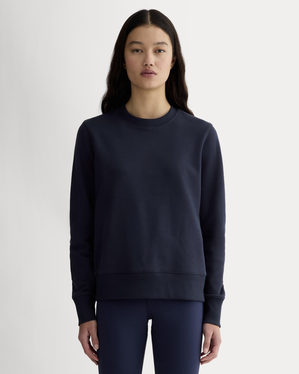The Off-Duty Terry Crew in Navy — front view