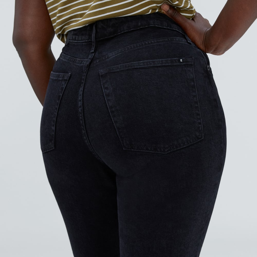 The Cheeky Hourglass Jean in Coal — detail view