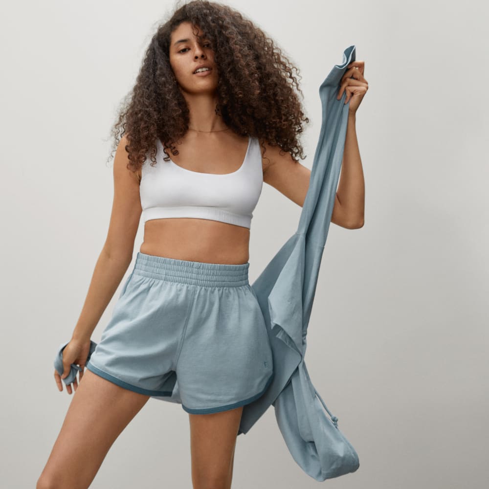 The Retro Jersey Short in Mazarine Blue — alternate view