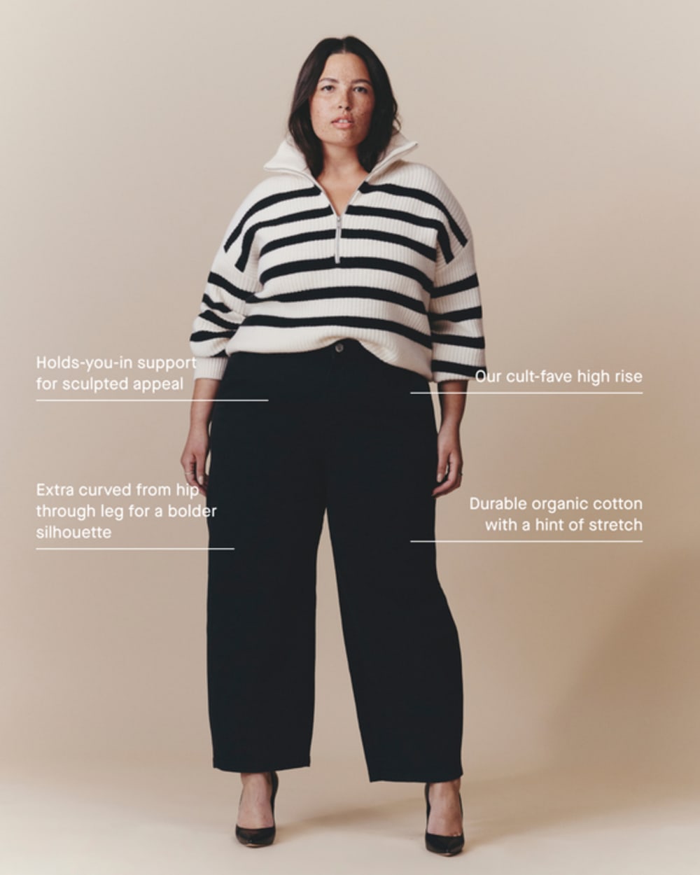 The Utility Curve Pant in Kalamata — detail view