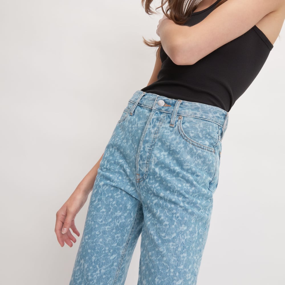 The Rigid Way-High® Jean in Light Painterly Strokes — detail view