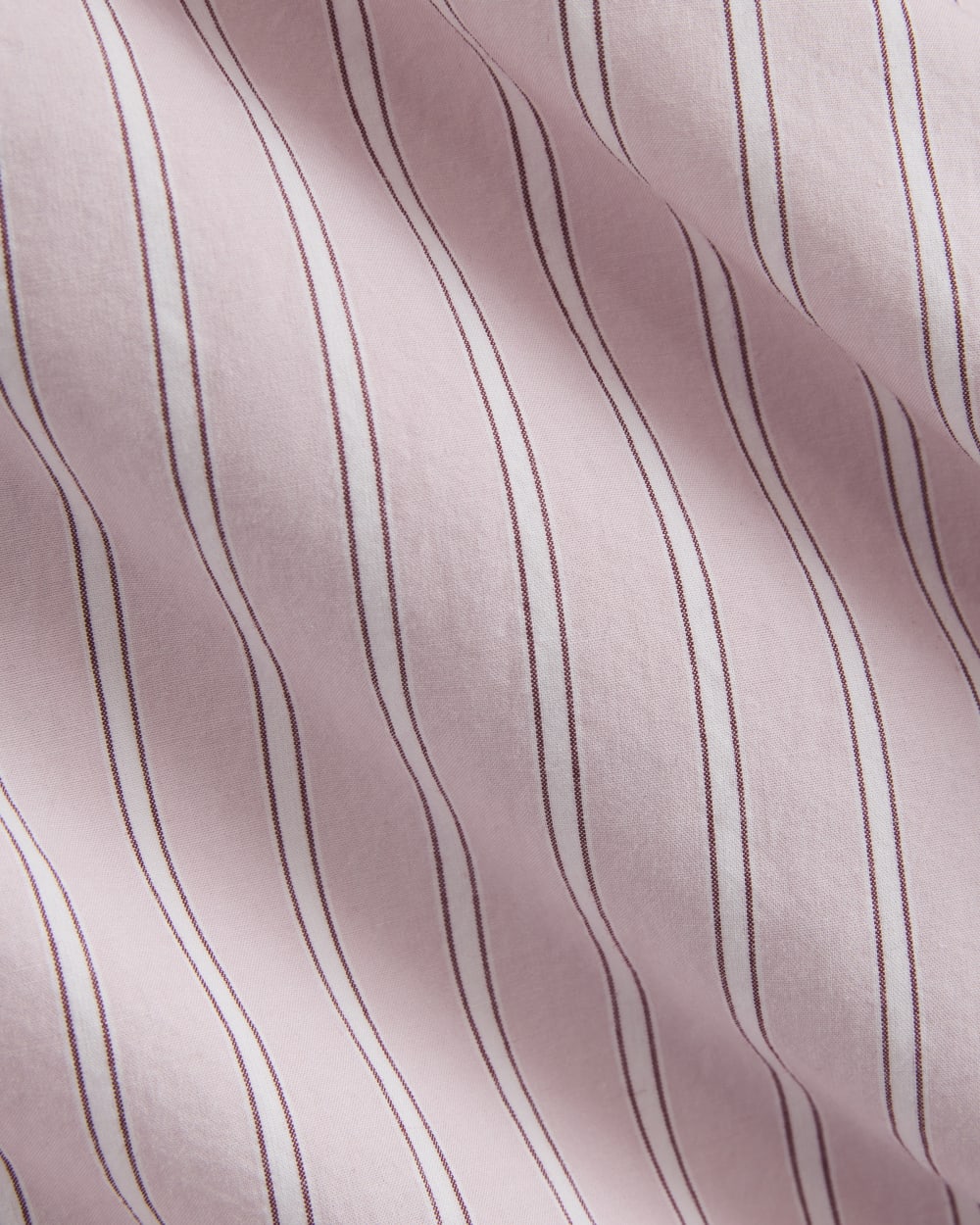 Midi Shirtdress in Ultrasoft Cotton in Burnished Lilac/Gardenia — detail view